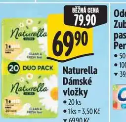 Albert Naturella Dámské vložky 20 ks nabídka
