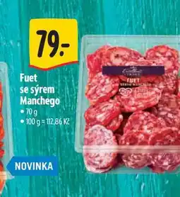 Albert Fuet se sýrem Manchego nabídka