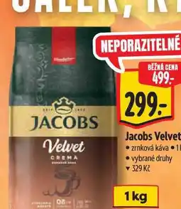 Albert Jacobs Velvet zrnková káva nabídka