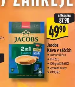 Albert Jacobs Káva v sáčcích instantní káva nabídka