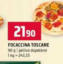 Terno FOCACCINA TOSCANE 90 g pečivo dopečené nabídka