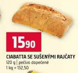 Terno CIABATTA SE SUŠENÝMI RAJČATY 120 g pečivo dopečené nabídka