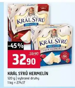 Terno KRÁL SÝRŮ HERMELÍN 120 g vybrané druhy nabídka