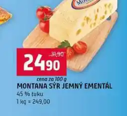 Terno MONTANA SÝR JEMNÝ EMENTÁL 45% tuku nabídka