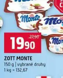 Terno ZOTT MONTE 150 g vybrané druhy nabídka