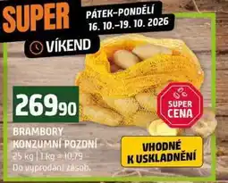 Terno BRAMBORY KONZUMNÍ POZDNÍ nabídka