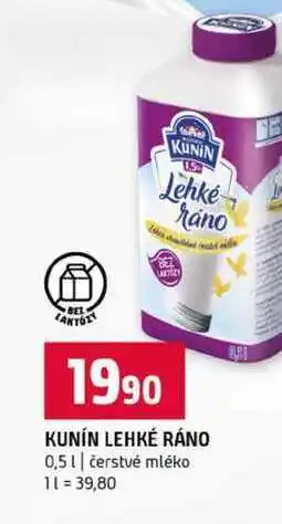 Terno KUNÍN LEHKÉ RÁNO 0,5l čerstvé mléko nabídka