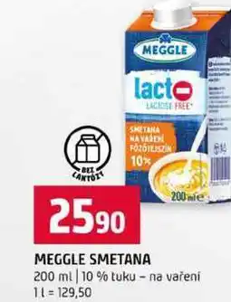 Terno MEGGLE SMETANA 200 ml 10 % tuku na vaření nabídka