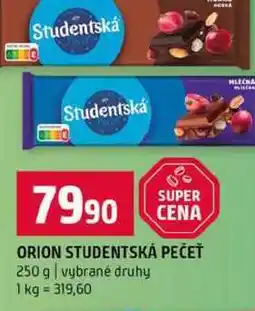 Terno ORION STUDENTSKÁ PEČEŤ 250 g vybrané druhy nabídka