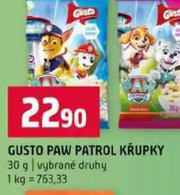 Terno GUSTO PAW PATROL KRUPKY 30 g vybrané druhy nabídka
