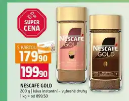 Terno NESCAFE GOLD 200 g káva instantní vybrané druhy nabídka