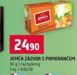 Terno JEMČA ZÁZVOR S POMERANČEM 30 g čaj bylinný nabídka