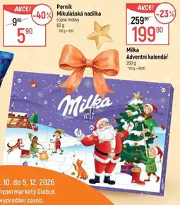 Globus Milka Adventní kalendář nabídka