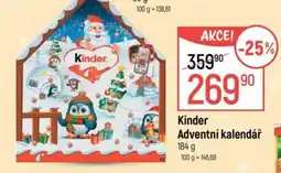 Globus Kinder adventní kalendář nabídka