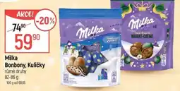 Globus Milka Bonbony, Kuličky nabídka