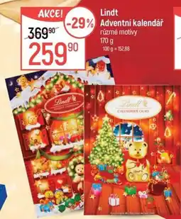 Globus Lindt adventní kalendář nabídka
