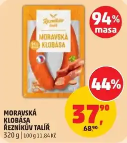 Penny Market Rezničkův Talíř Moravská klobása nabídka