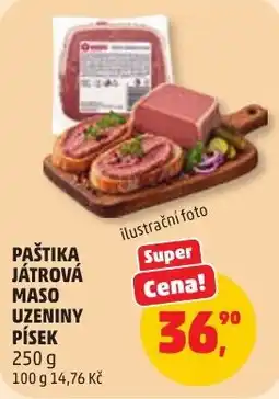 Penny Market Paštika játrová maso uzeniny písek nabídka