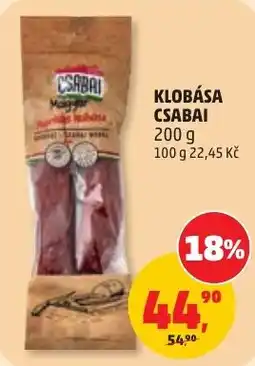 Penny Market Csabai klobása nabídka