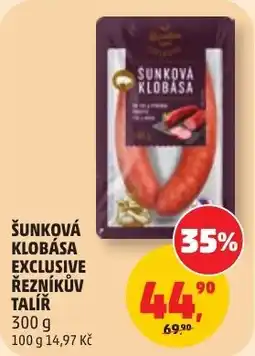 Penny Market Sunková klobása exclusive řezníkův talíř nabídka