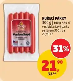 Penny Market Kuřecí párky Pochoutkové nabídka