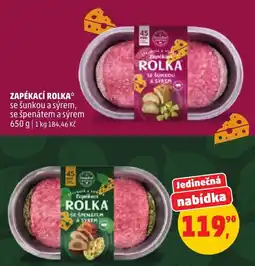 Penny Market Zapékací rolka se špenátem a sýrem nabídka