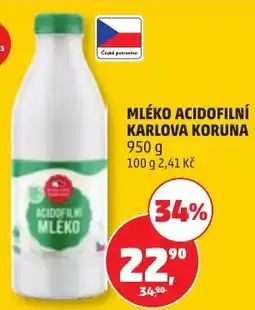 Penny Market Karlová Koruna acidofilní mléko nabídka