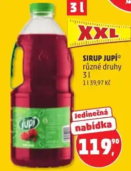 Penny Market Jupi sirup různé druhy nabídka