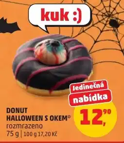Penny Market Donut halloween s okem nabídka