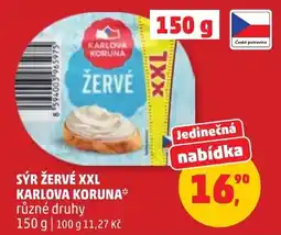 Penny Market Sýr žervé xxl Karlova Koruna nabídka