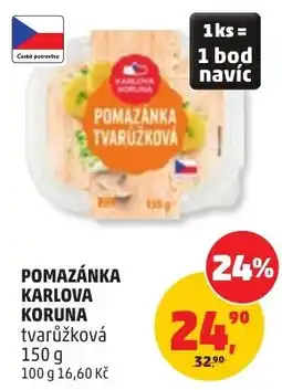 Penny Market Pomazánka karlova koruna tvarůžková nabídka