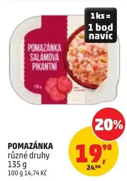 Penny Market Pomazánka salamová pikantní nabídka