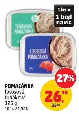 Penny Market Pomazánka lososová, tuňáková nabídka
