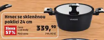 Penny Market Vivess hrnec se skleněnou poklicí 24 cm nabídka