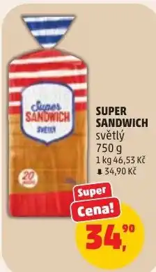 Penny Market Super Sandwich světlý nabídka