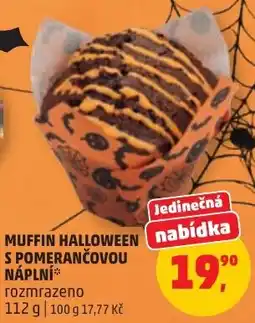 Penny Market Muffin halloween s pomerančovou náplní nabídka