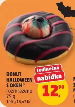 Penny Market Donut halloween s okem nabídka