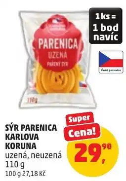 Penny Market Sýr parenica Karlova Koruna nabídka