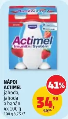 Penny Market Actimel jahoda, jahoda a banán nabídka
