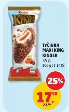 Penny Market Kinder tyčinka maxi king nabídka