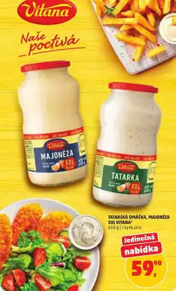 Penny Market Vitana tatárska omáčka, majonéza nabídka