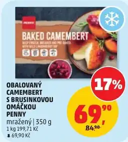 Penny Market Penny obalovaný camembert s brusinkovou omáčkou nabídka