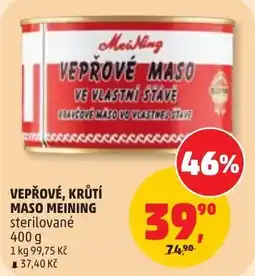 Penny Market Meining vepřové maso nabídka