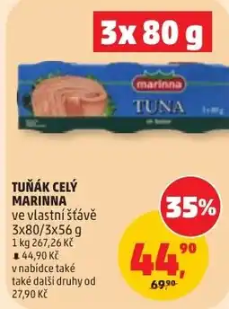 Penny Market Marinna tuňák celý nabídka