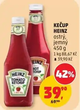 Penny Market Heinz kečup ostrý, jemný nabídka
