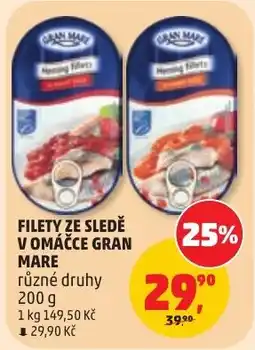 Penny Market Gran Mare filety ze sledě v omáčce nabídka