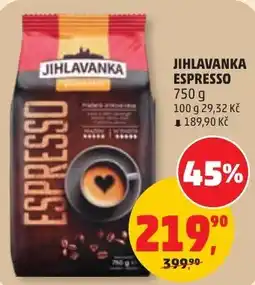Penny Market Jihlavanka espresso nabídka