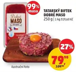 Penny Market Dobré Maso tatarský biftek nabídka
