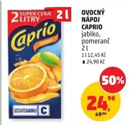 Penny Market Caprio ovocný nápoj jablko pomeranč nabídka
