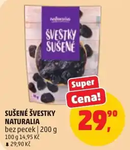 Penny Market Naturalia švestky sušené bez peček nabídka
